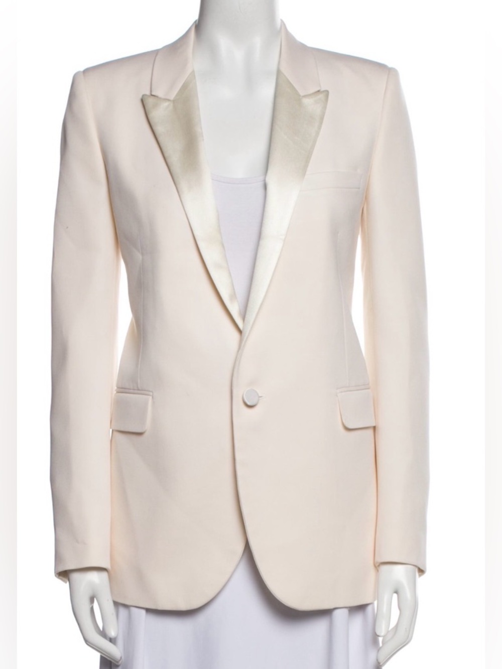 Saint Laurent Wool Blazer/Silk Lining